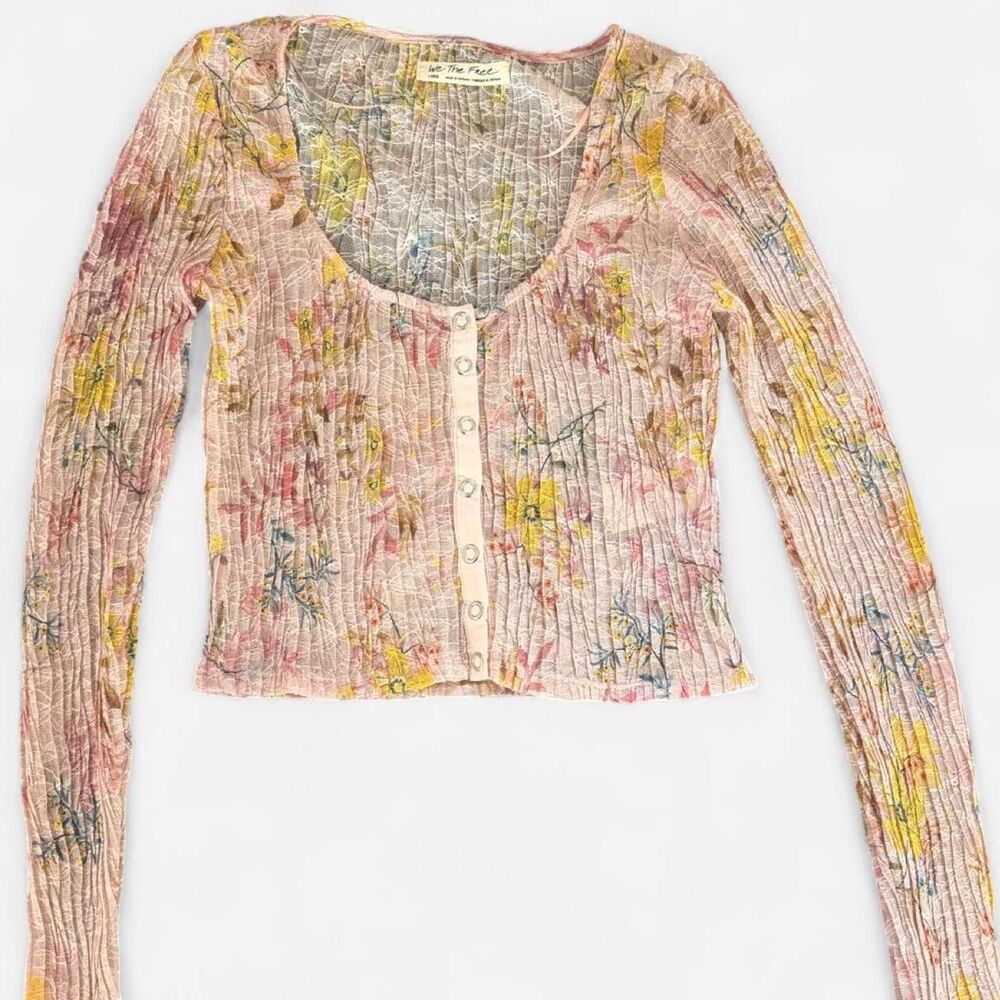 We The Free Women's Floral Crop Top Size L